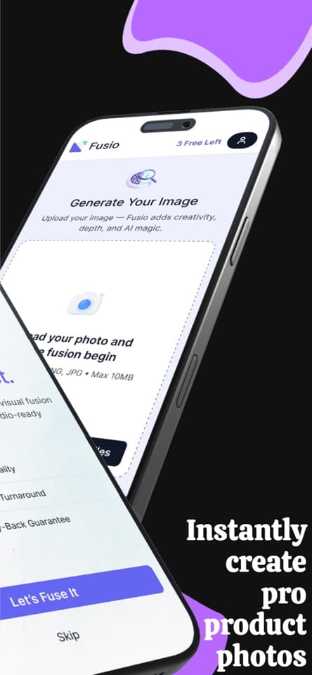 Fusio: Ürün fotoğrafı üretme akışı