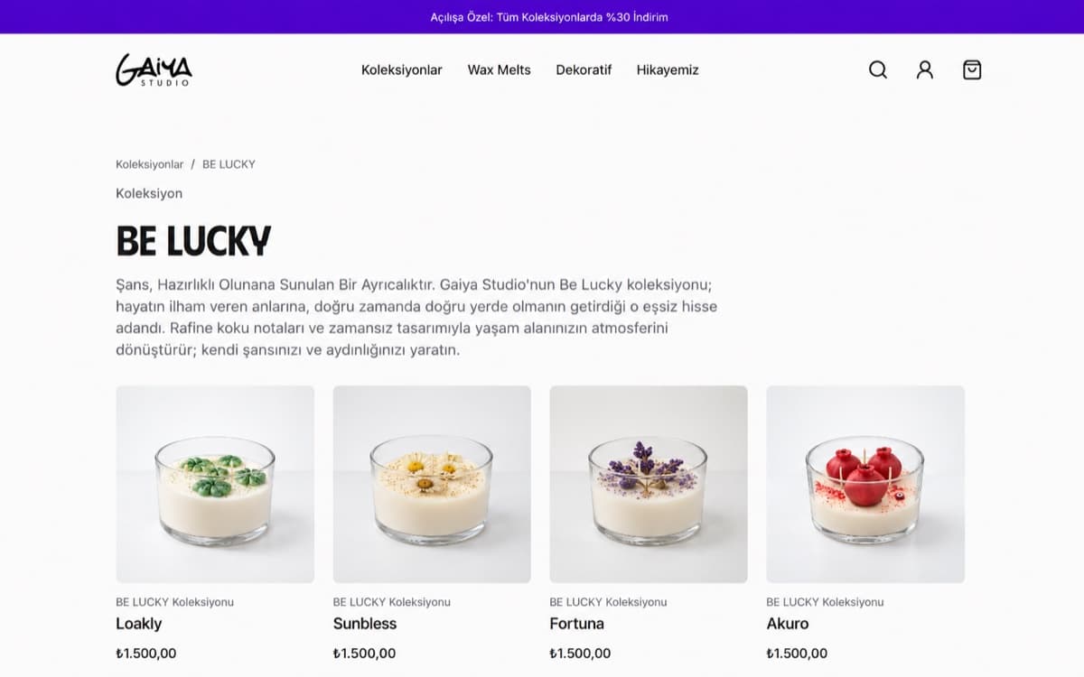 Gaiya Studio: Koleksiyon görünümü