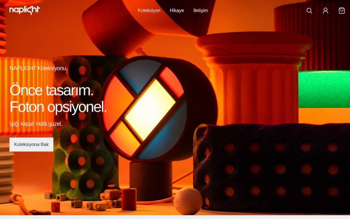 Naplight web sitesi ekran görüntüsü